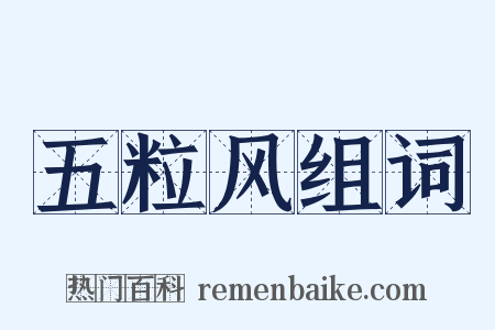 五粒风组词是什么意思的图片